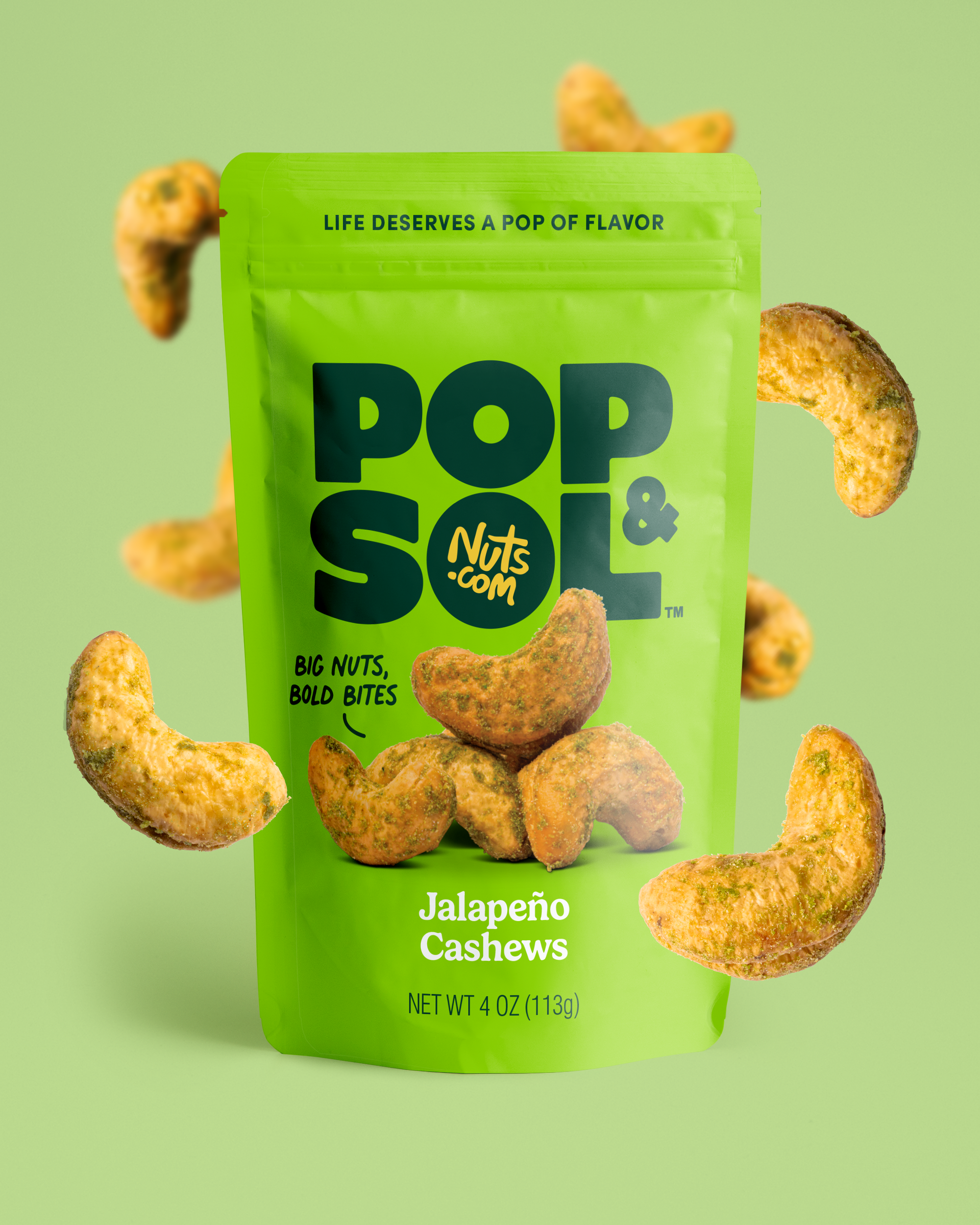 Lightly Salted Jalapeño Cashews